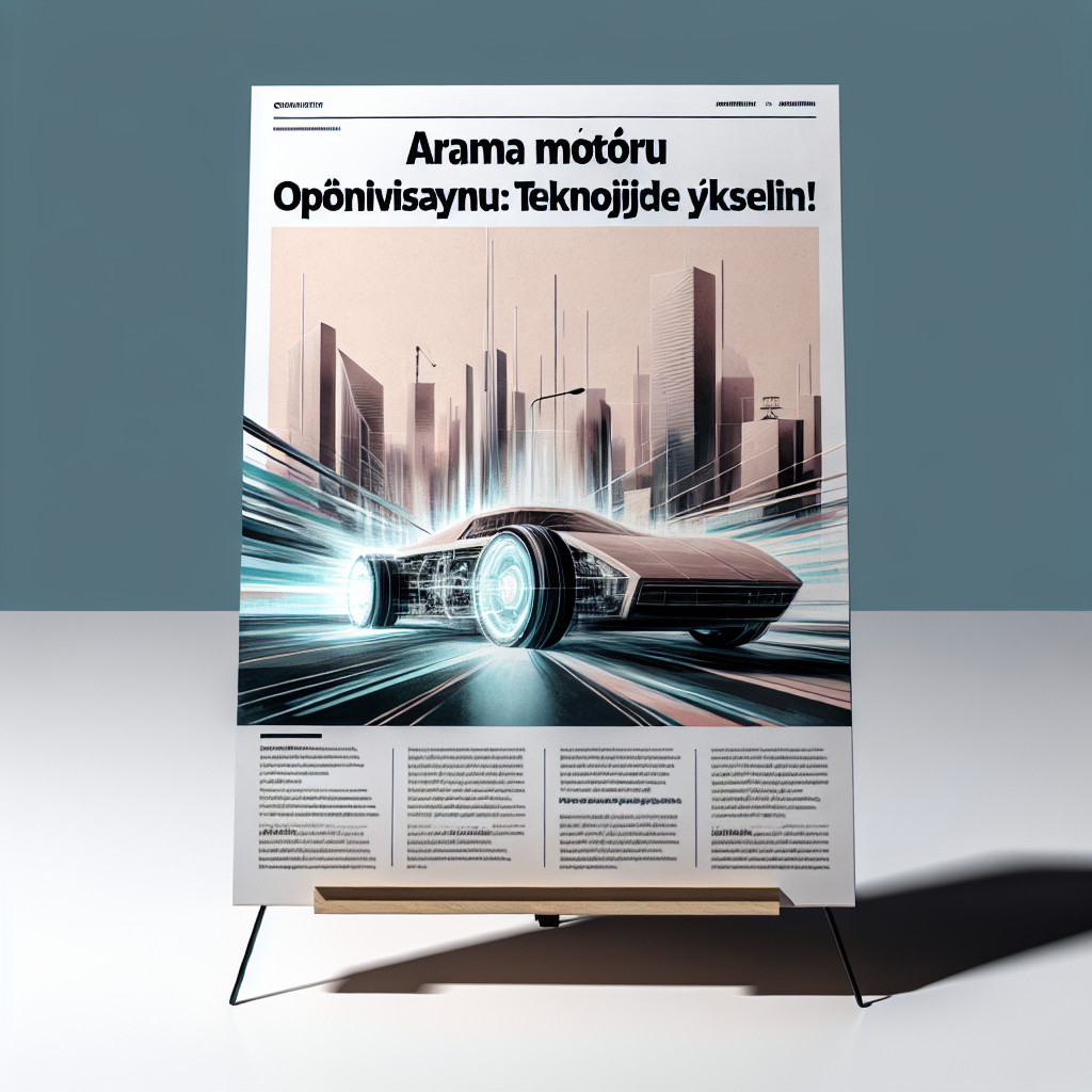 Arama Motoru Optimizasyonu: Teknolojide Yükselin!